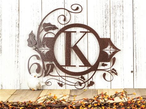 outdoor metal monograms